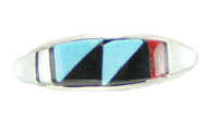 Inlay Multi-Color Ring