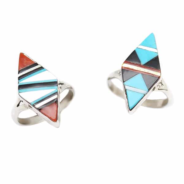 Zuni Inlay Ladies Ring
