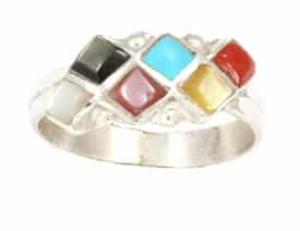 Zuni Multi Colored Ring (click for sizes available)