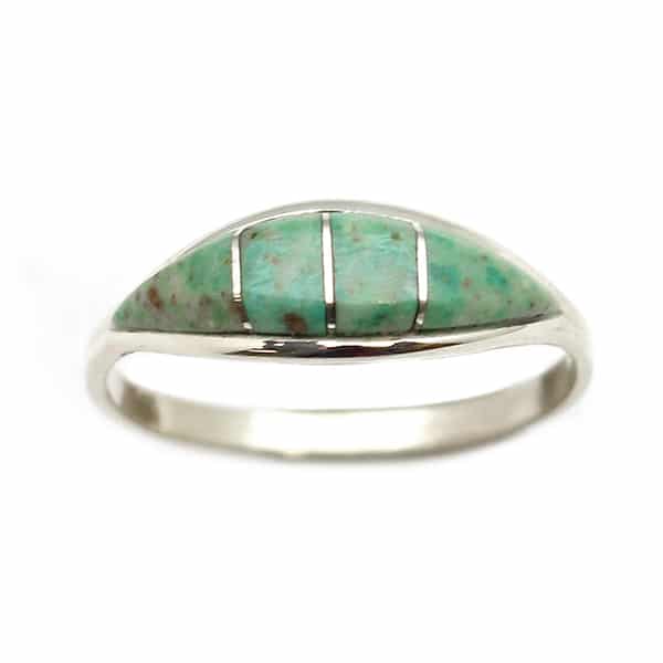 Turquoise Inlay Ladies Ring