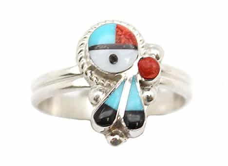 Inlay Sunface Ladies Ring