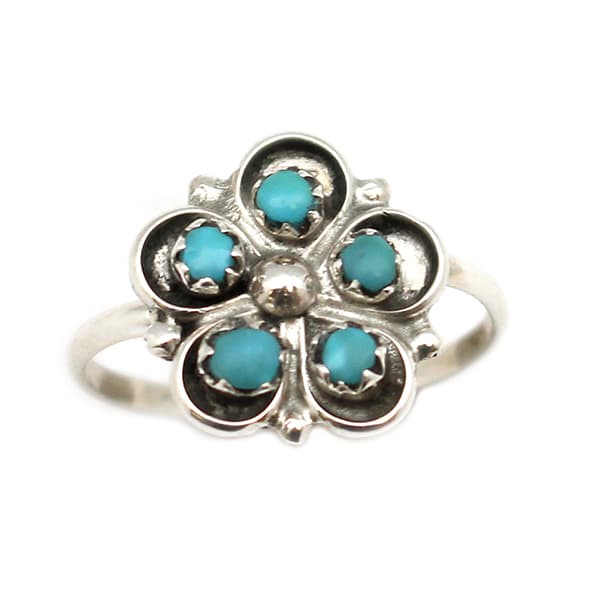 Turquoise Flower Ring