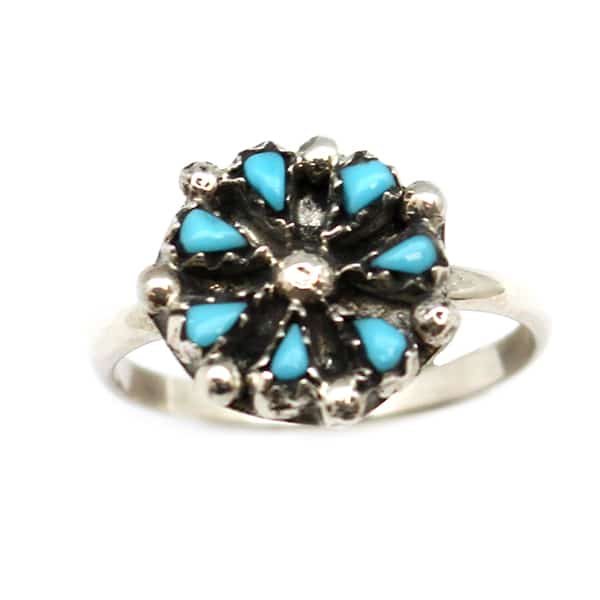 Turquoise Flower Ring