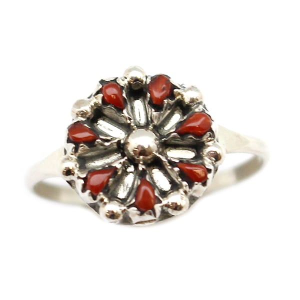 Coral Cluster Ladies Ring