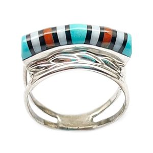 Zuni Multi-Color Inlay Ring