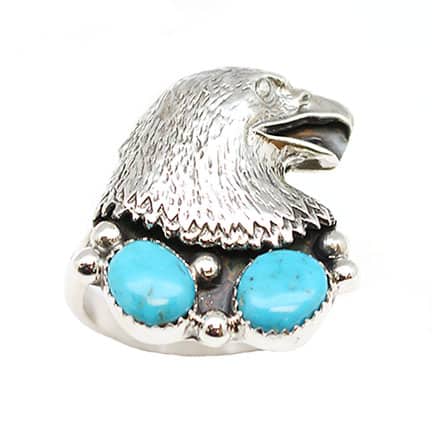 Eagle Turquoise Men's Ring