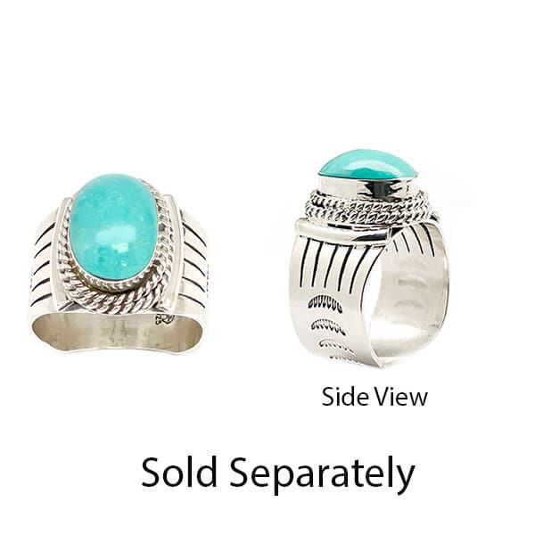 Turquoise Men's Ring - Image 2