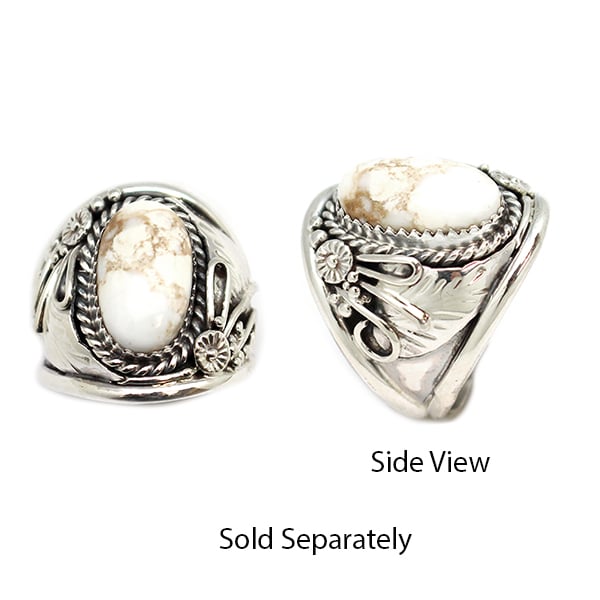 White Buffalo Men's Ring