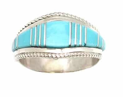 Turquoise Inlay Ring (click for sizes available)