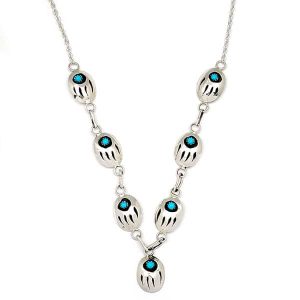Bear Paw Shadowbox Necklace