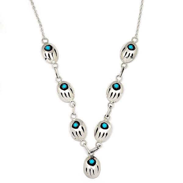 Bear Paw Shadowbox Necklace