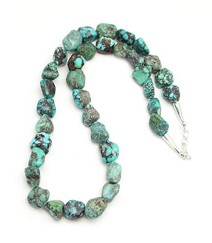 Turquoise Nugget Strand Necklace