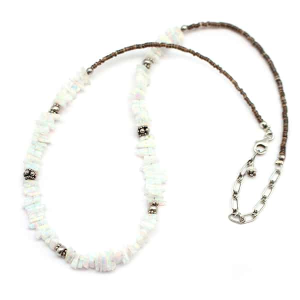 Opal Chip Choker Necklace