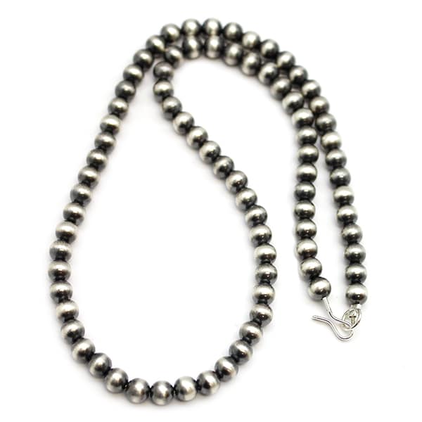 Silver Bead Navajo Pearl Necklace