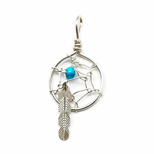 Dreamcatcher Turquoise Pendant