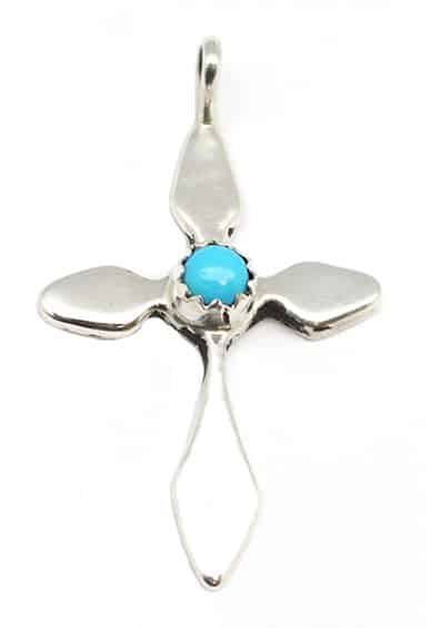 Turquoise Cross Pendant