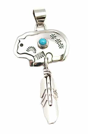 Turquoise Bear Pendant
