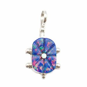Opal Inlay Turtle Pendant (Click For Colors Available)