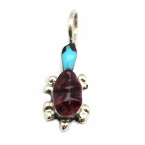 Small Inlay Turtle Pendant