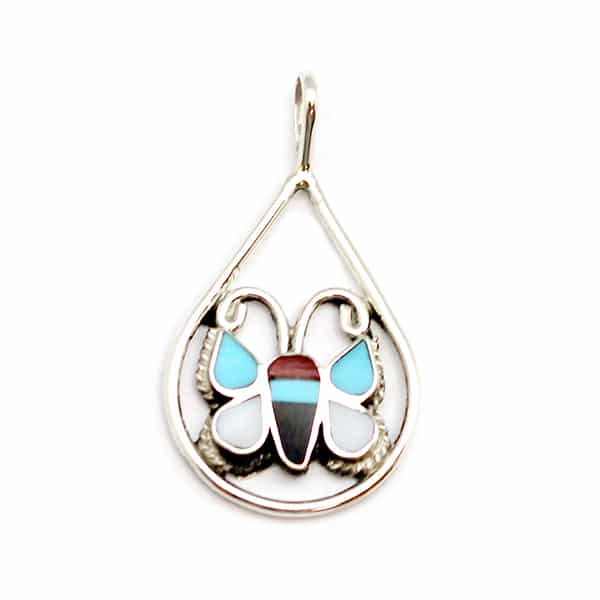 Inlay Butterfly Pendant