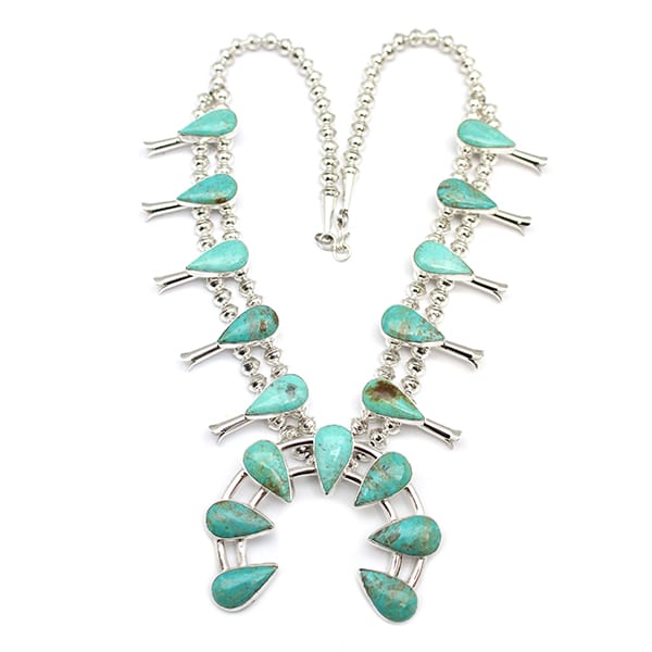 Turquoise Teardrop Squash Blossom (click for color shades available)