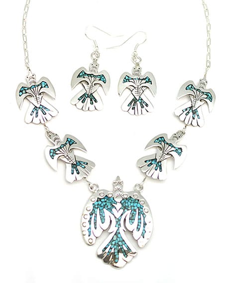 Chipped Inlay Turquoise Set - Image 2