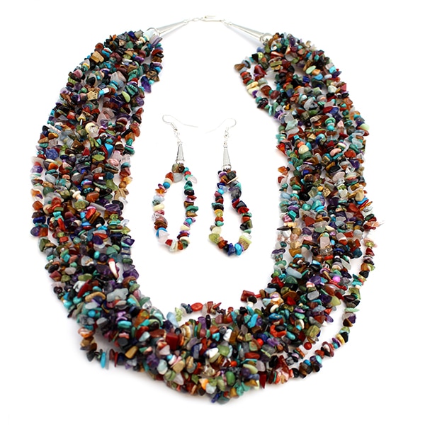 Multi Color Necklace / Earring Set