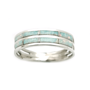 Opal Inlay Ladies Ring (click for colors available)