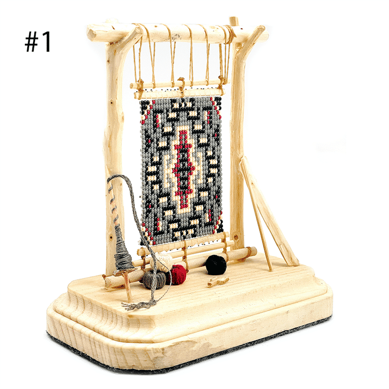 Cedar Wood Beaded Rug Weaving Decor