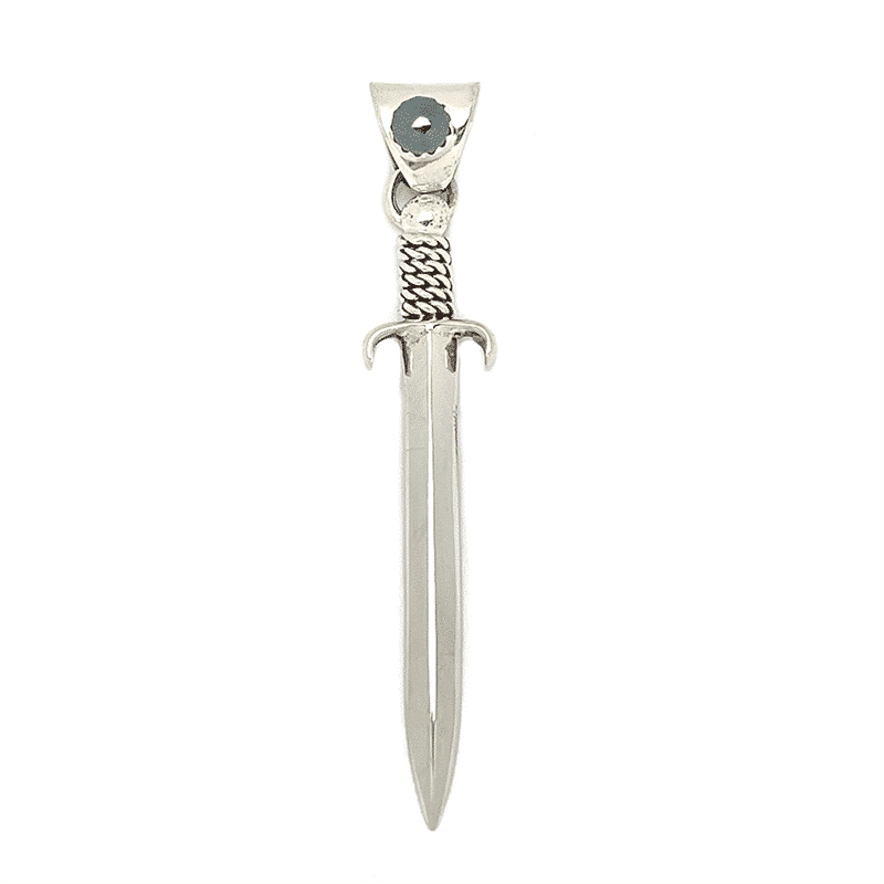 Hematite Sword Pendant