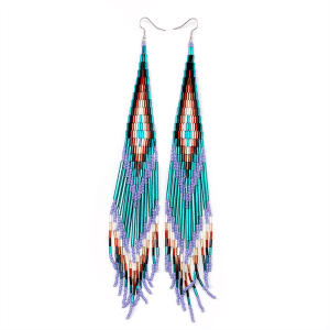 Long Beaded Earrings