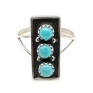 Three Turquoise Women's Ring