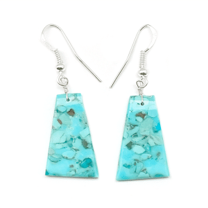 Turquoise Slab Earrings
