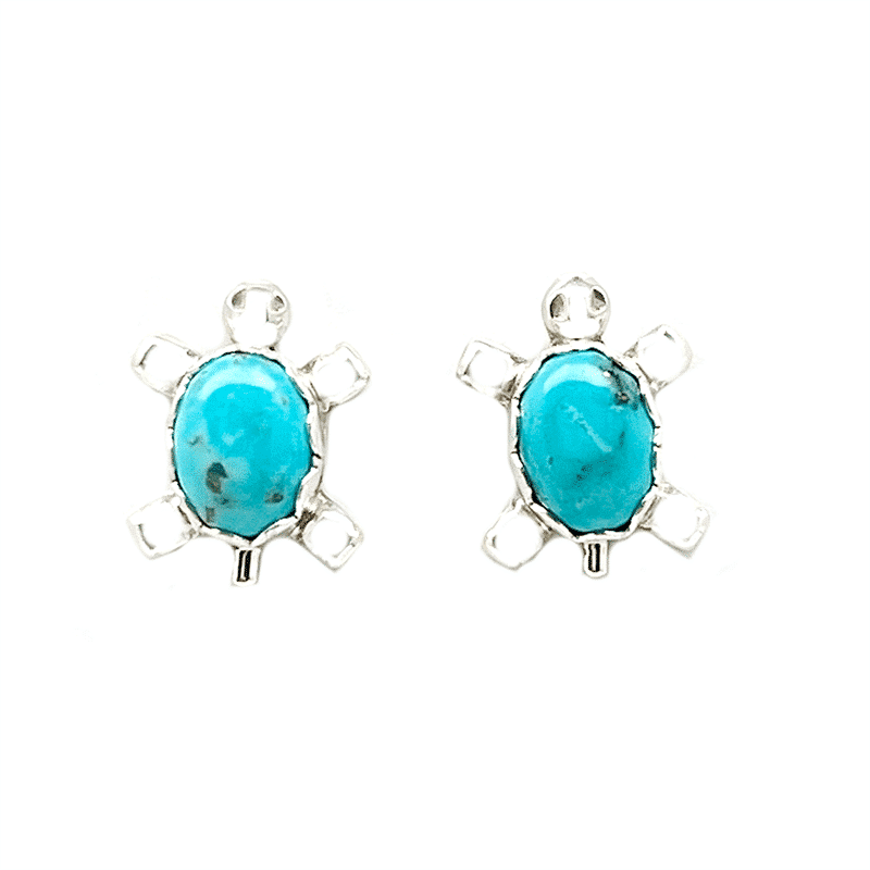 Turquoise Turtle Earring
