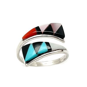 Zuni Inlay Adjustable Women's Ring