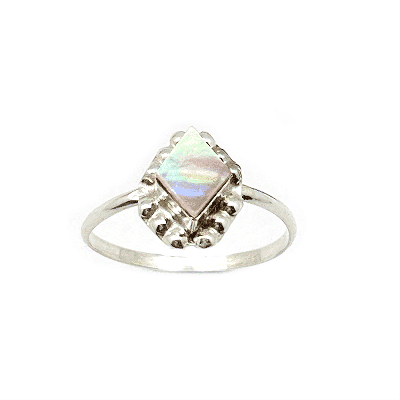 Zuni Inlay Turquoise Ring - Image 3