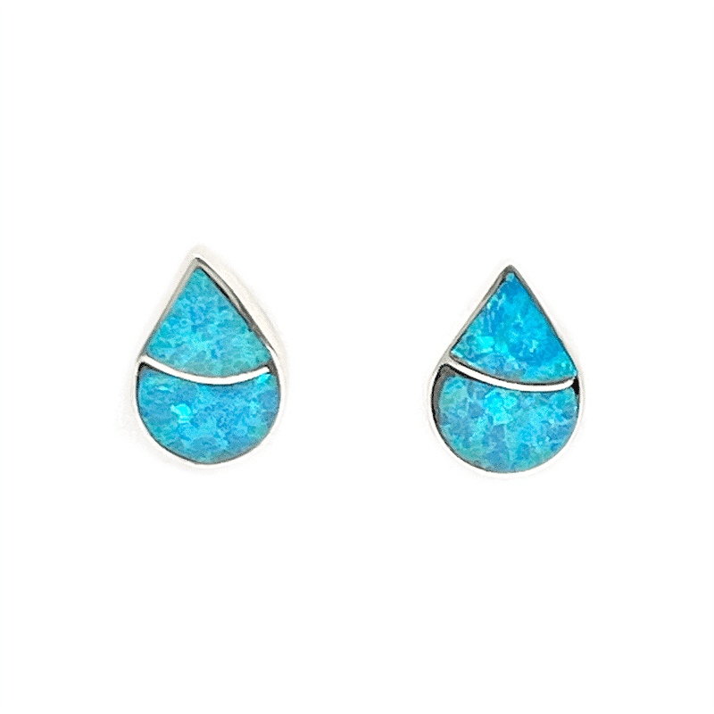 Zuni Opal Inlay Post Earring