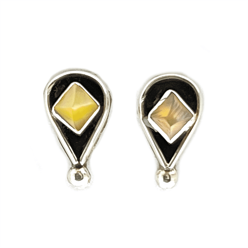 Zuni Shell Inlay Earring