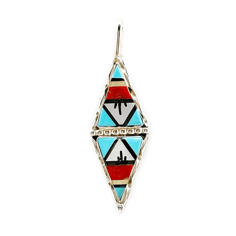 Zuni Traditional Inlay Pendant