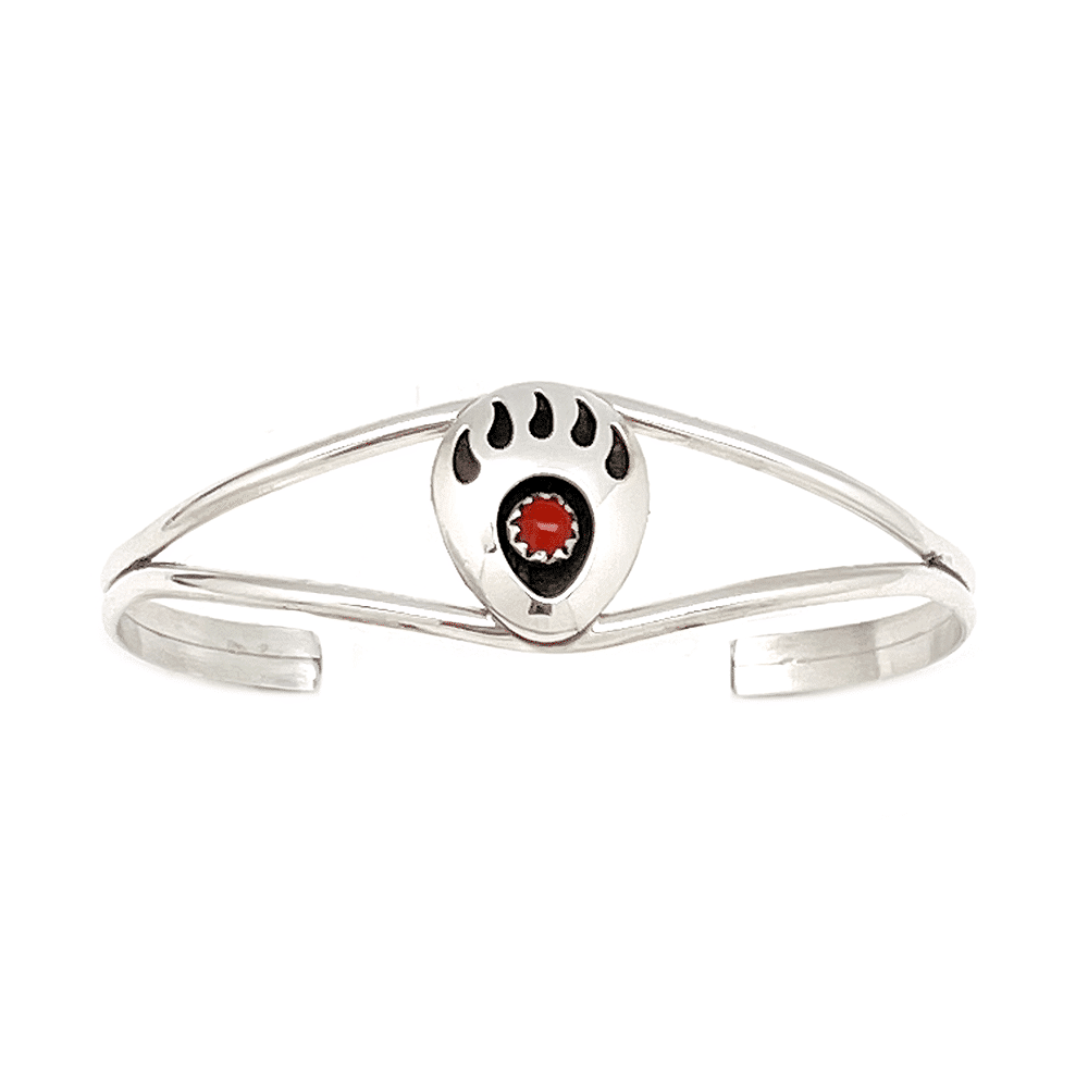Coral Bear Paw Bracelet