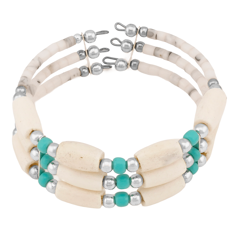Memory Wire Bone Bracelet