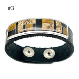 Inlay Multi-Color Leather Bracelet