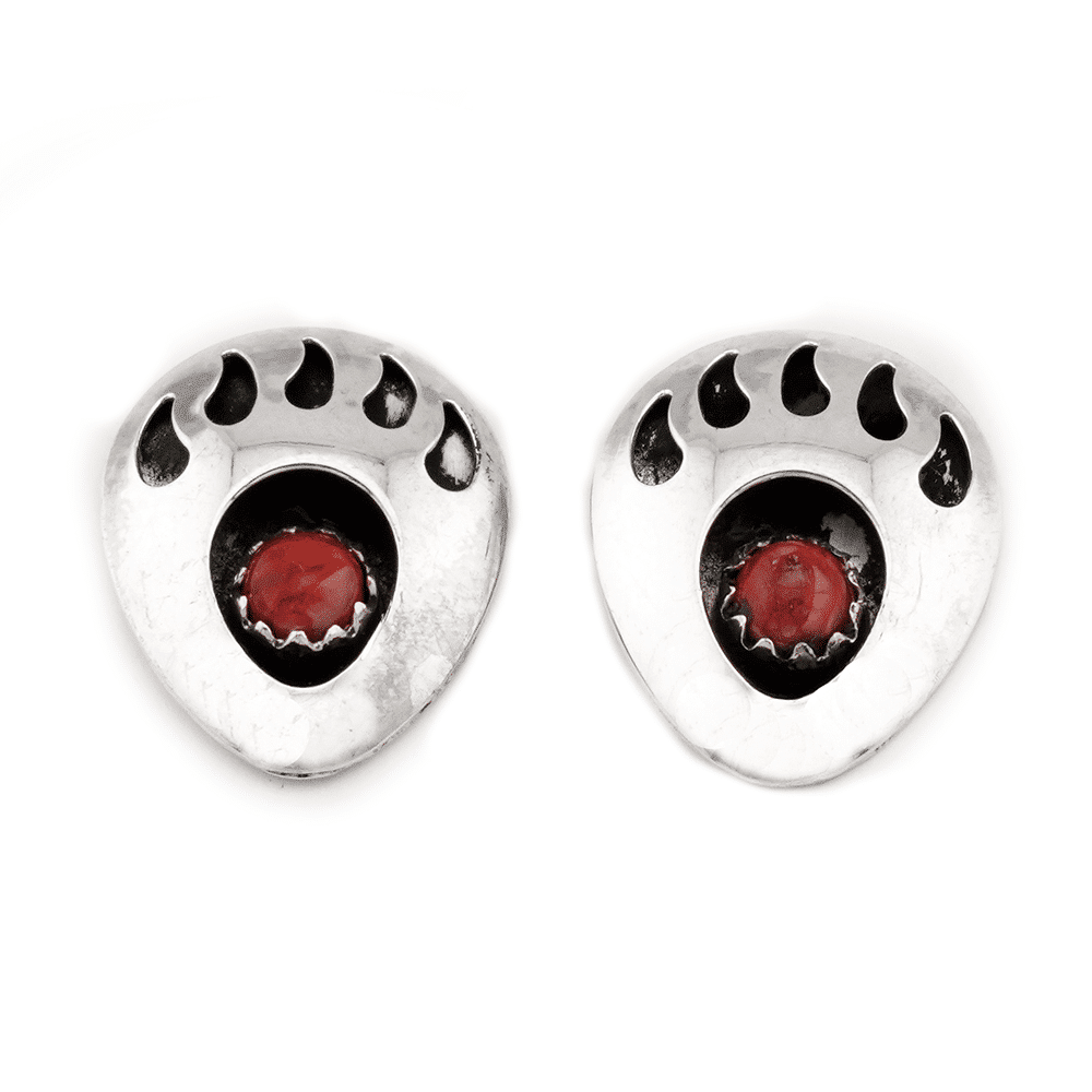 Small Bear Paw Earrings - Image 5