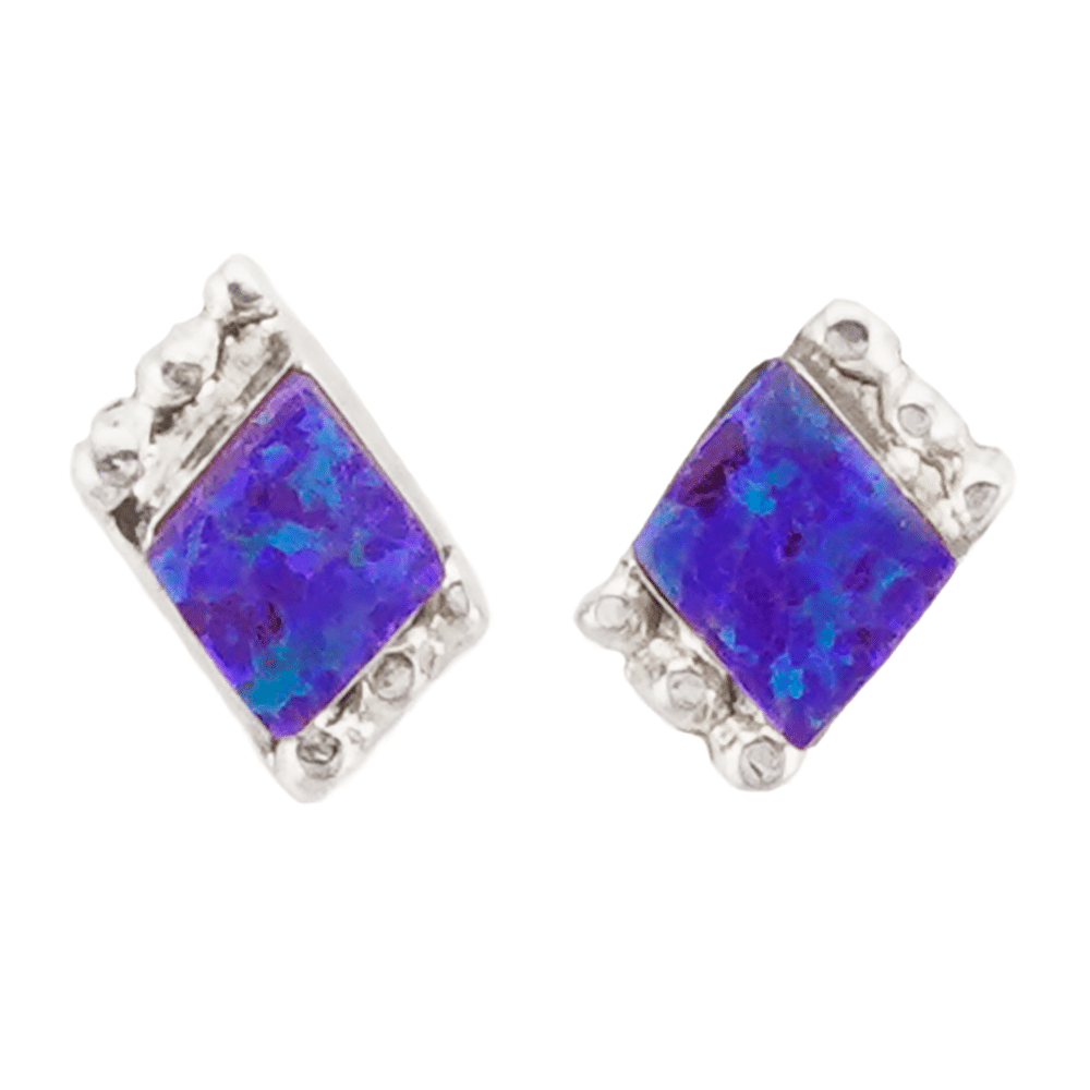 Small Post Opal Earrings