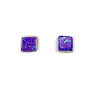 Square Opal Earrings