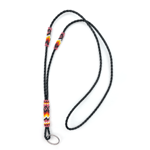 Beaded Vinyl Lanyard