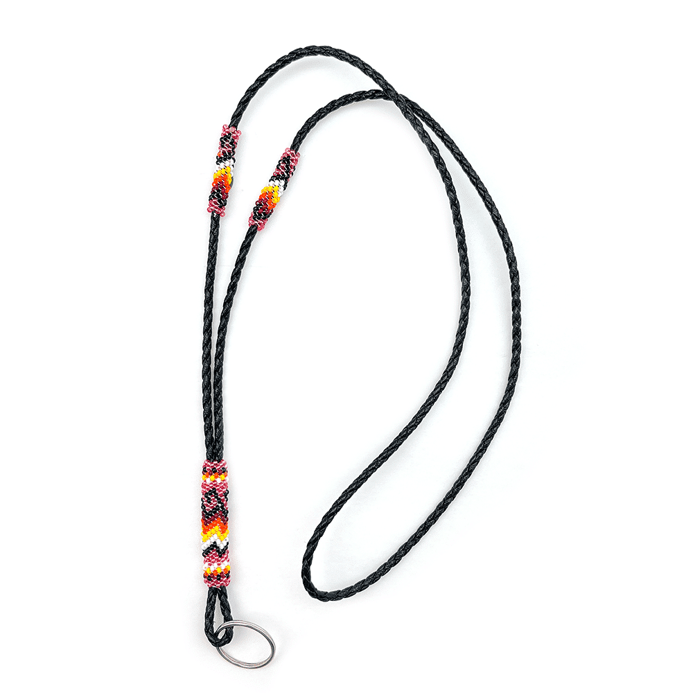Beaded Vinyl Lanyard