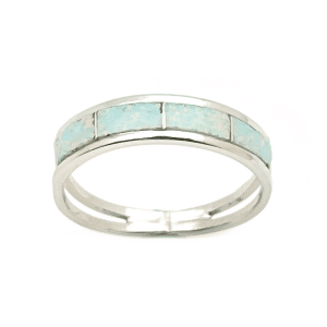 Opal Inlay Women's Ring