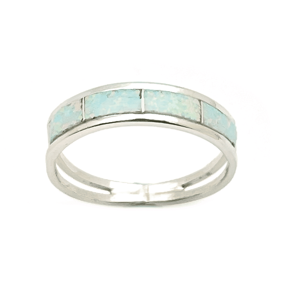 Opal Inlay Women's Ring