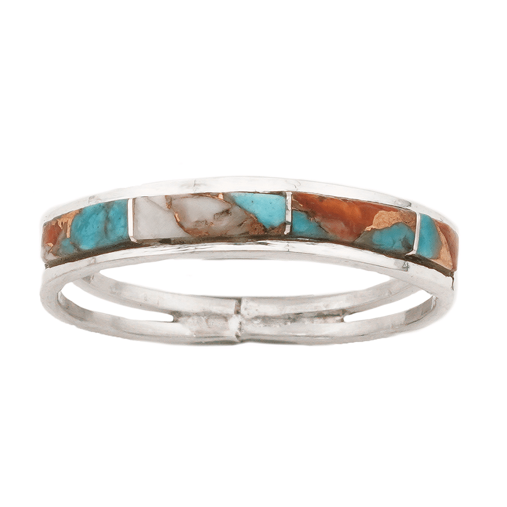 Women's Spiny / Turquoise Inlay Ring